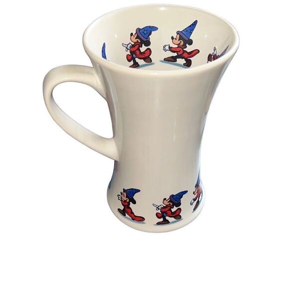 Disney Fantasia Mickey Mouse Sorcerers Apprentice Wizard Fantasia Tall Large Mug - Picture 1 of 13
